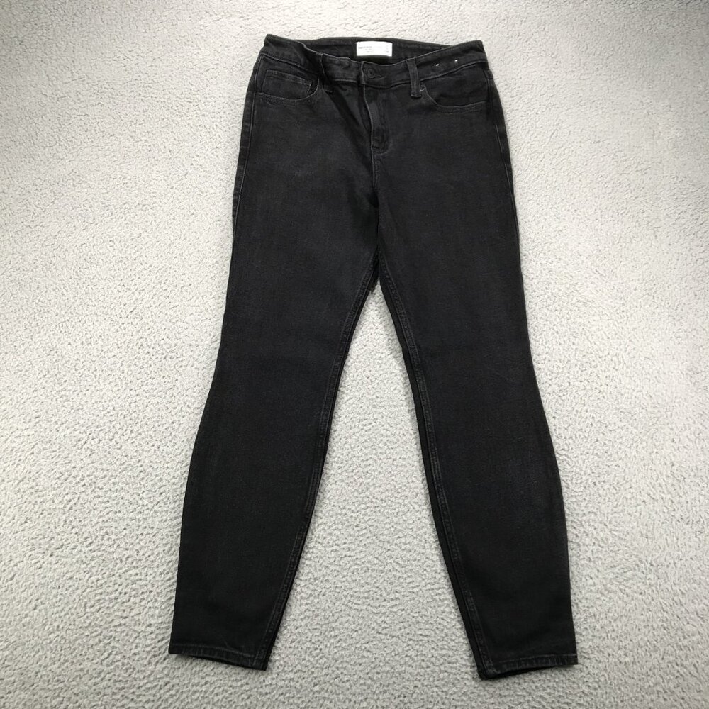 ABERCROMBIE Jeans Womens Size 28/6 The Skinny High Rise Black Stretch Denim